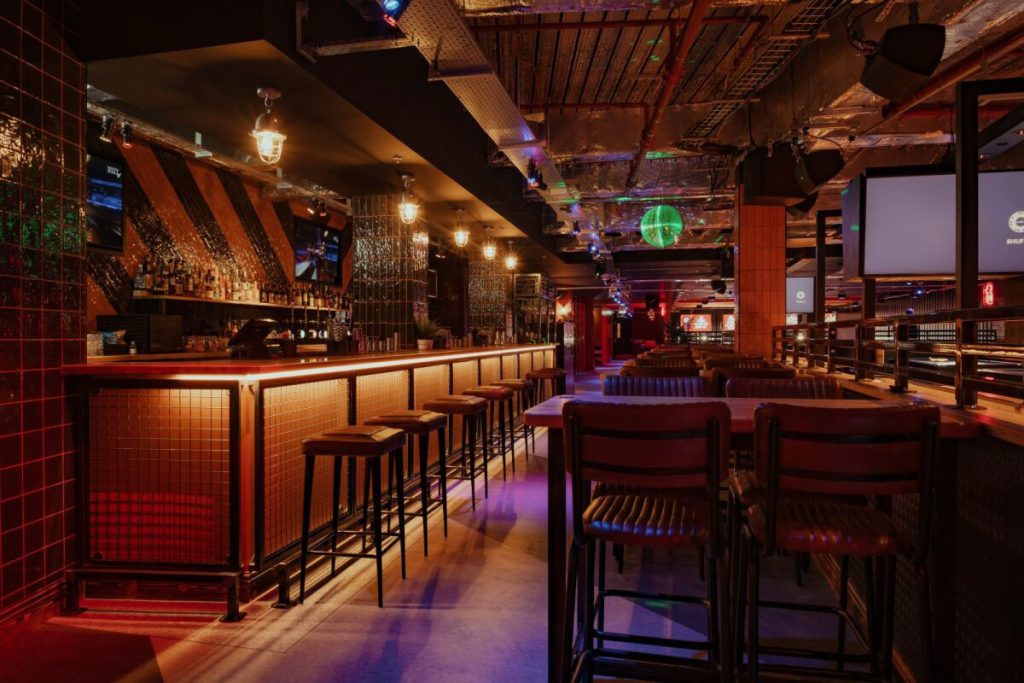 commercial design and build contractors in yorkshire modern bar